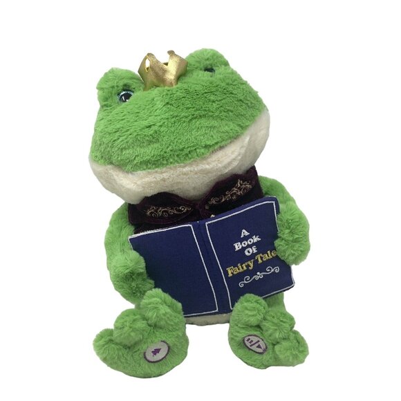Cuddle Barn Prince Hadley Storytelling Frog Recites 5 Classic Fairy-Tales - Picture 1 of 13